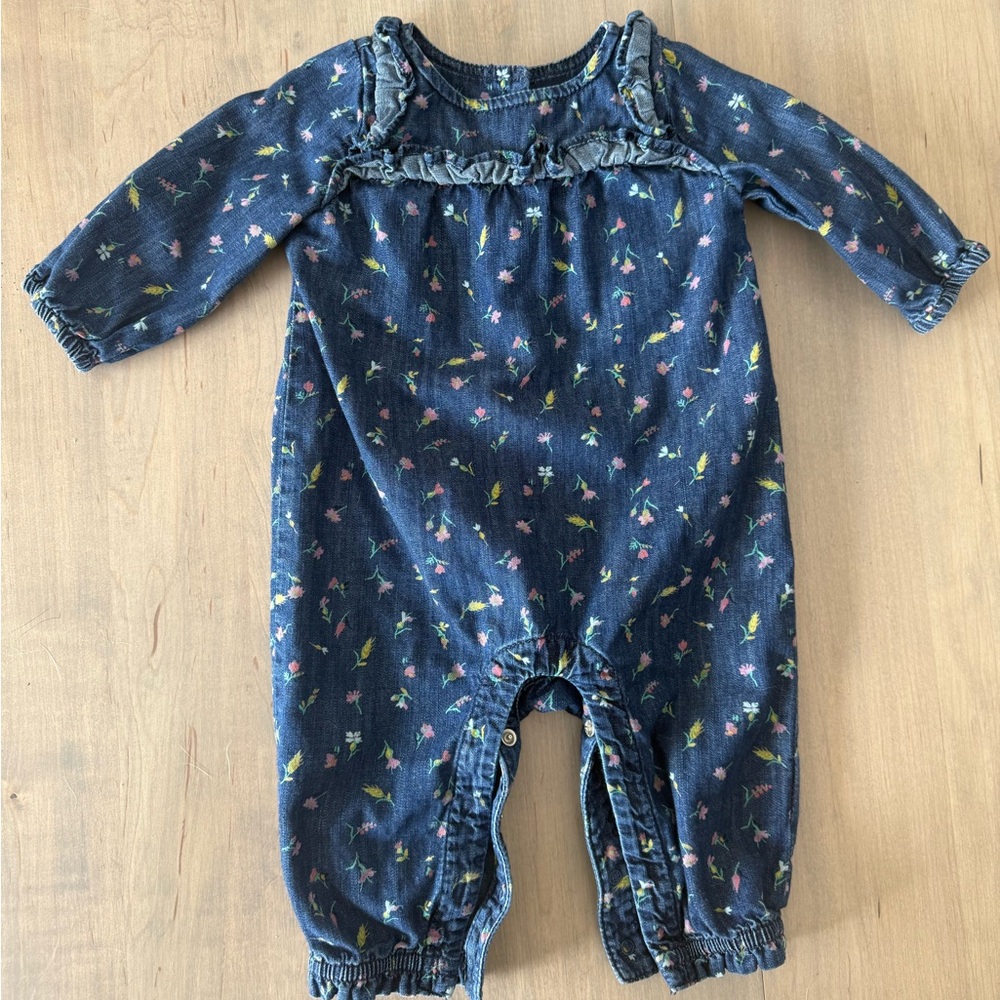 Baby Gap denim jumpsuit